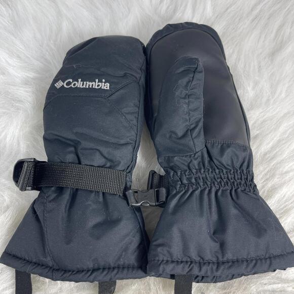Columbia Black Youth SX Warm Mittens Waterproof Excellent Pre Owned Cond - Picture 1 of 8